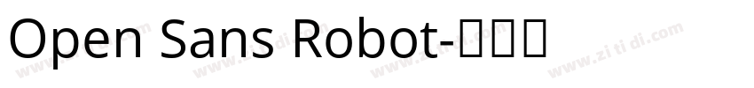 Open Sans Robot字体转换
